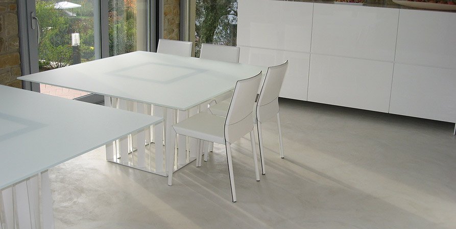 Bagno in microcemento: microcemento bagno lavabo su misura ... Pavimento creativo bagno